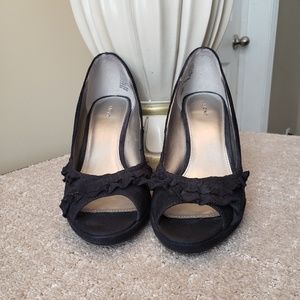 ☆SALE☆Fioni Black Suede Pumps Ladies Size 8